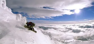 体育运动极限运动滑雪高清