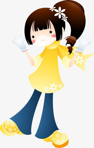 女孩   女生   学生免抠