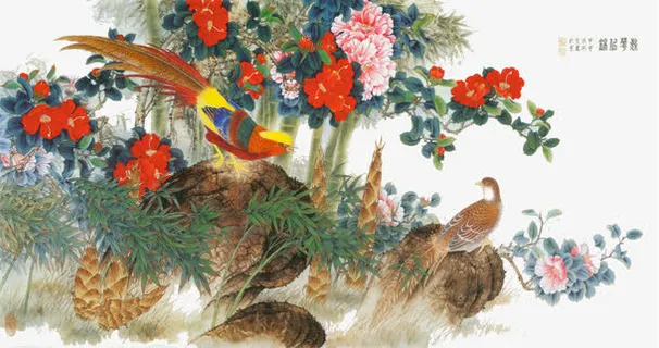 花鸟图免抠