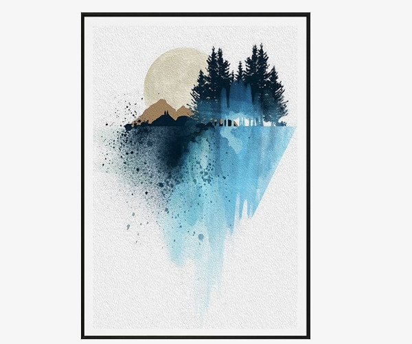 小清新家居装饰画免抠