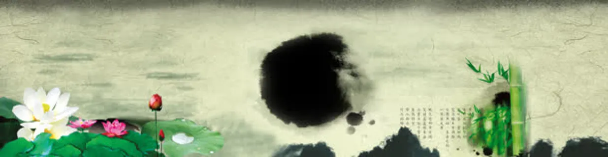 淘宝背景图中国风荷花