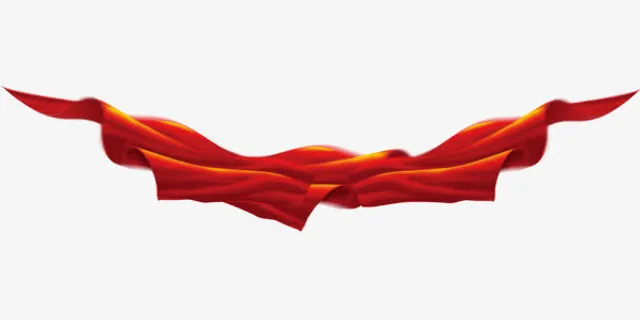 彩带屏风素材免抠