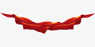 彩带屏风素材免抠