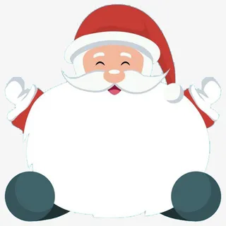 圣诞老人头像素材免抠