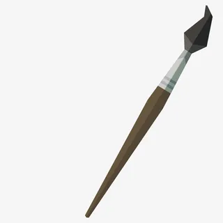 书法书写毛笔简图免抠