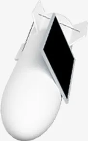 白色导弹装饰元素免抠