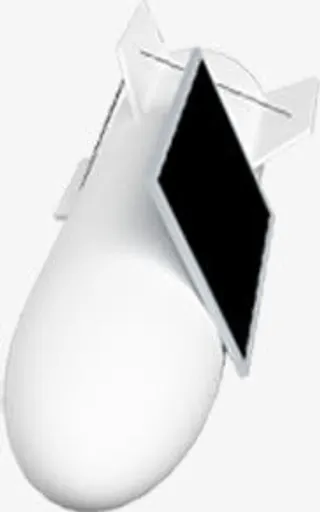 白色导弹装饰元素免抠