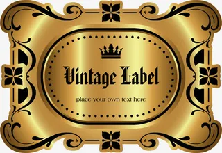 奢华金色卡片免抠