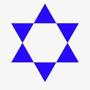 蓝色正三角形六个免抠