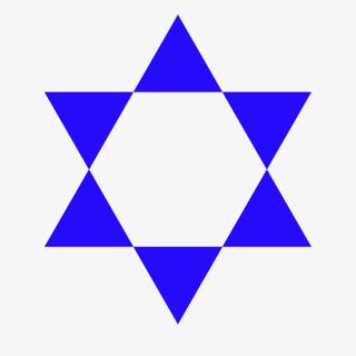 蓝色正三角形六个免抠