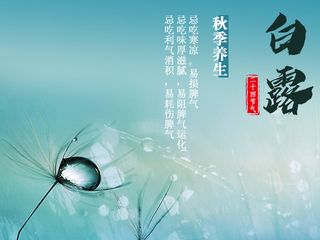 24节气白露养生免抠