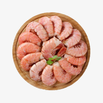 去头红虾免抠