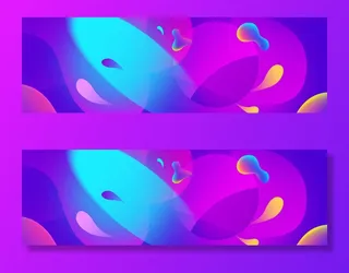 春天创意渐变banner背景高清