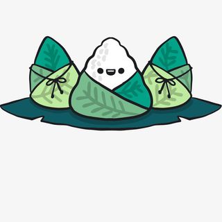 手绘卡通端午节食物粽子可爱图标免抠