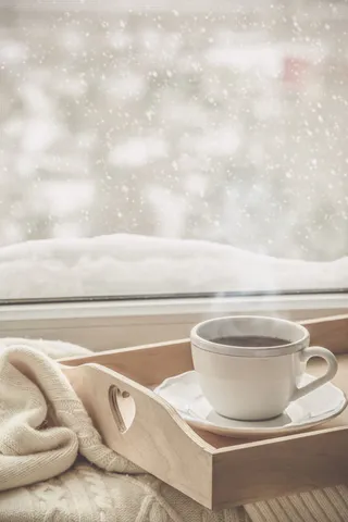 创意早安冬天户外海报高清