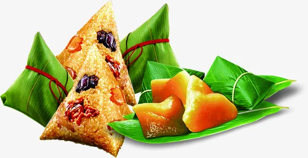 卡通创意端午吃粽子装饰图案免抠