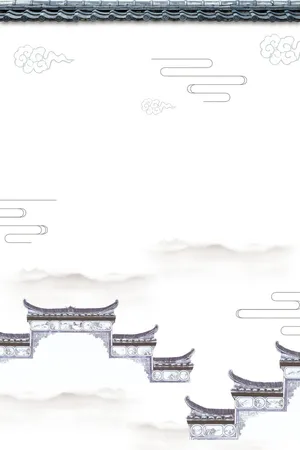 中国风中式庭院背景图片高清