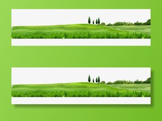 春季广阔绿色大草原免抠背景摄影风景元素