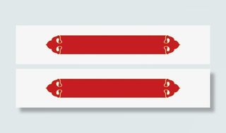 红色游戏中式边框免抠