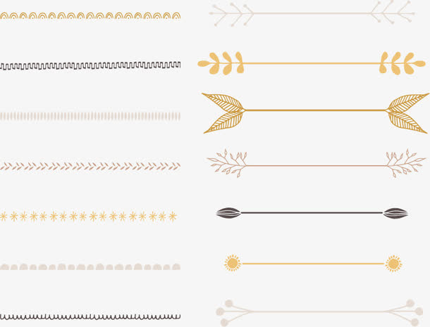 手绘复古花边框免抠