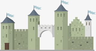 卡通中国房子免抠