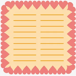 艺术书写纸张免抠