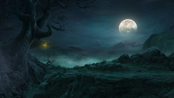 魔幻夜晚背景高清