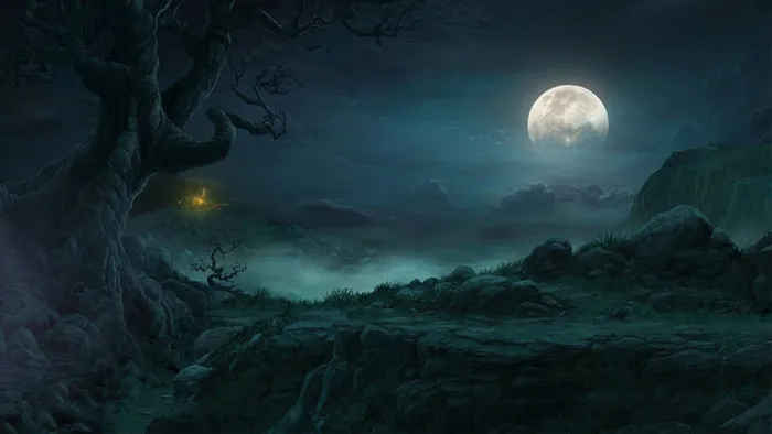 魔幻夜晚背景高清