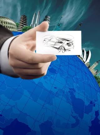 商务创意蓝色背景素材高清