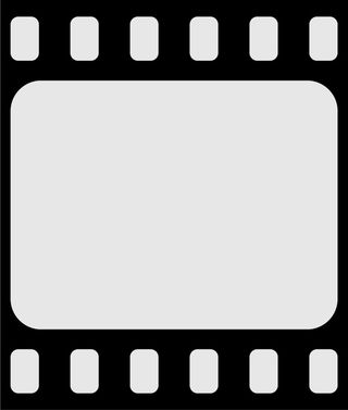 黑色简约电影胶卷免抠