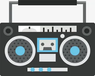 复古风录音机免抠