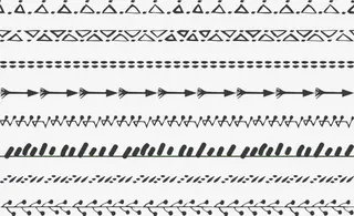 矢量几何的线条免抠