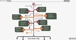 矢量手绘树状图免抠