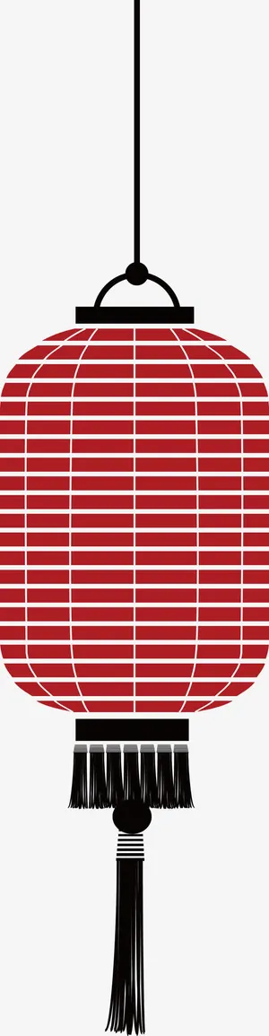 灯笼线稿彩色灯笼免抠