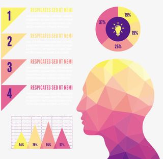 三角形拼接人头免抠