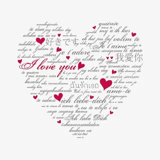 手绘爱心插画免抠