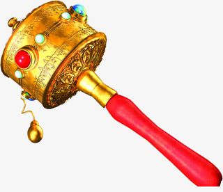 矢量金色转经轮免抠