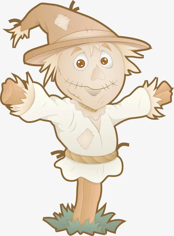 苍老的稻草人免抠