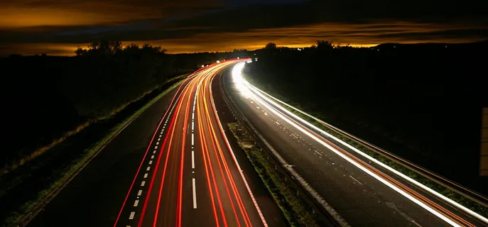 川流不息的公路高清