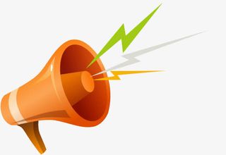 喇叭图标卡通喇叭免抠