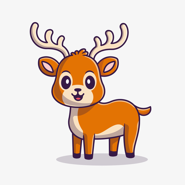 可爱的小鹿子免抠