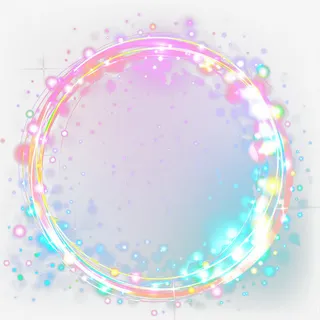 唯美炫酷彩色标题框免抠