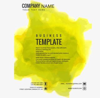 黄色背景商业模板