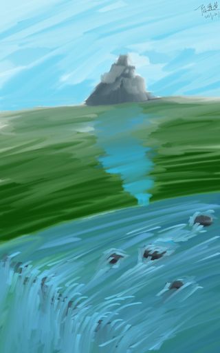 山天空草原白云免抠