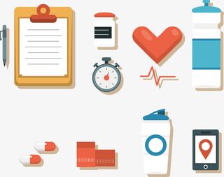 矢量测量医药用品免抠