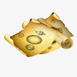 矢量旧式年代黄色纸张免抠