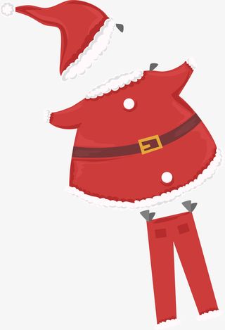 圣诞节圣诞老人服饰免抠