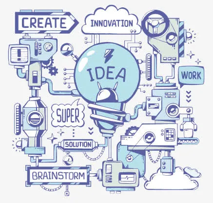 矢量思维工厂素材免抠