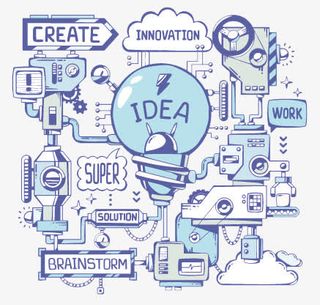 矢量思维工厂素材免抠