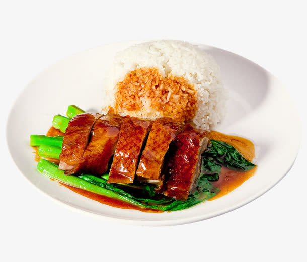 青菜烧鸭饭免抠